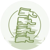 Spinal health and chiropractic alignment icon for Trailhead Family Chiropractic
