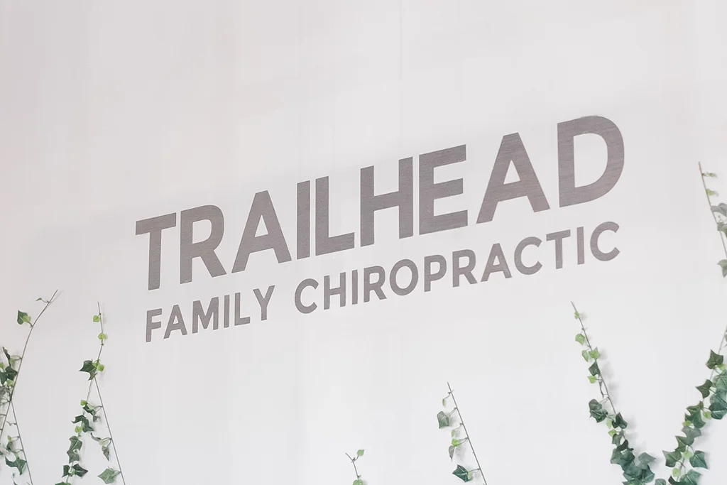 Trailhead Family Chiropractic office sign at the Temecula location